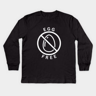 Egg free - Egg allergy Kids Long Sleeve T-Shirt